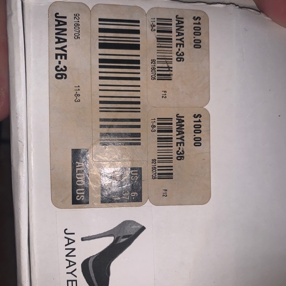 Aldo Janaye Heels Shoes Nude and Black Size 6.5 - Picture 10 of 10